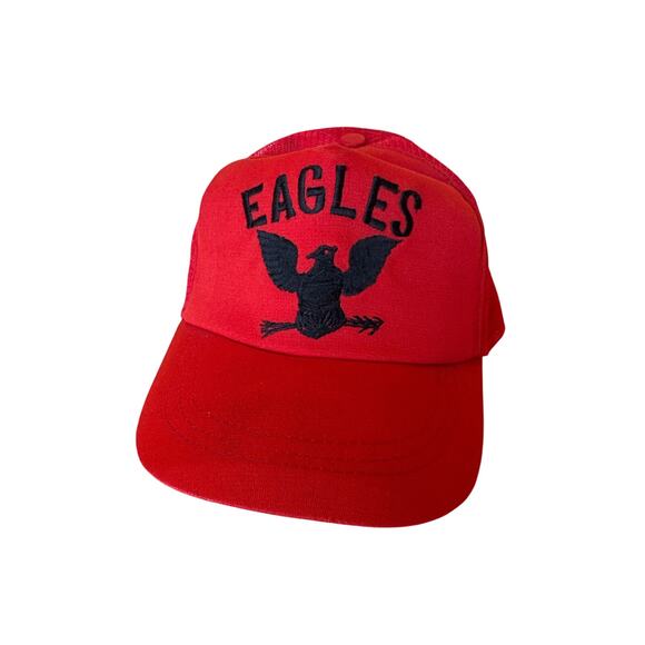 Vintage Eagles Band Red A-Frame USA Made Trucker Hat - Picture 1 of 7